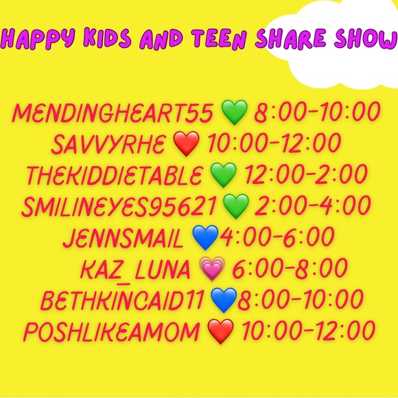 Kids and teen share first show every Thursday! 
Let’s get you what you need! - Picture 14 of 14